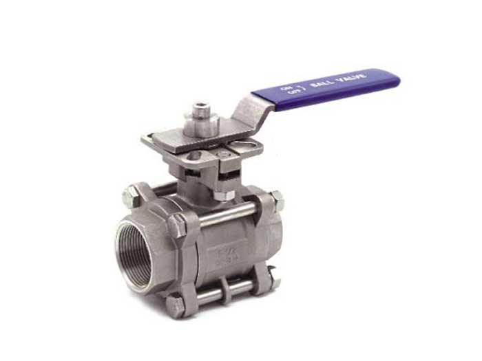 3PC Ball Valve With Mounting Pad(B)