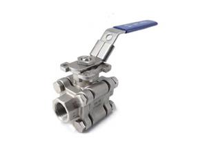 3PC Fire-proof Ball Valve With Mounting Pad 2000PSI