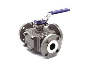 L-T-Type Three Way Flanged Ball Valve