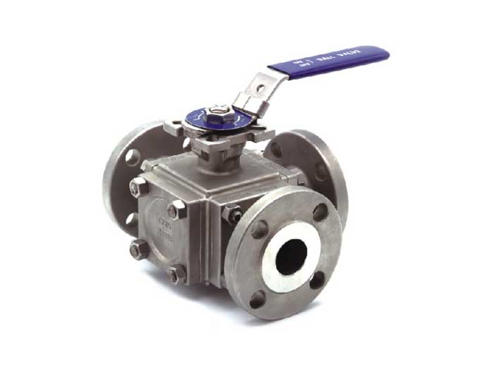 L-T-Type Three Way Flanged Ball Valve