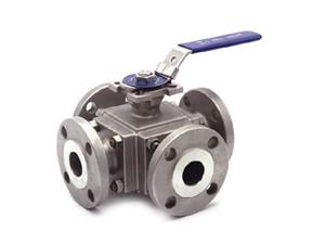 X-Type Four Way Flanged Ball Valve