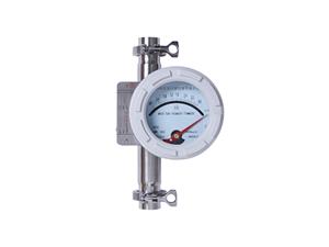 Explosion proof round shell on-site sanitary metal tube float flowmeter