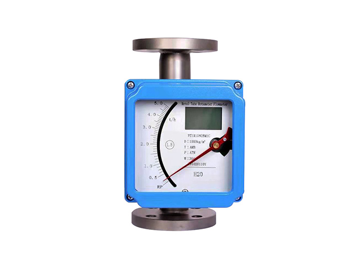 Square shell flange remote transmission metal tube float flowmeter