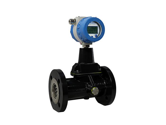 Spiral vortex flowmeter