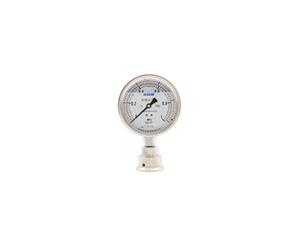 Diaphragm shock resistant pressure gauge