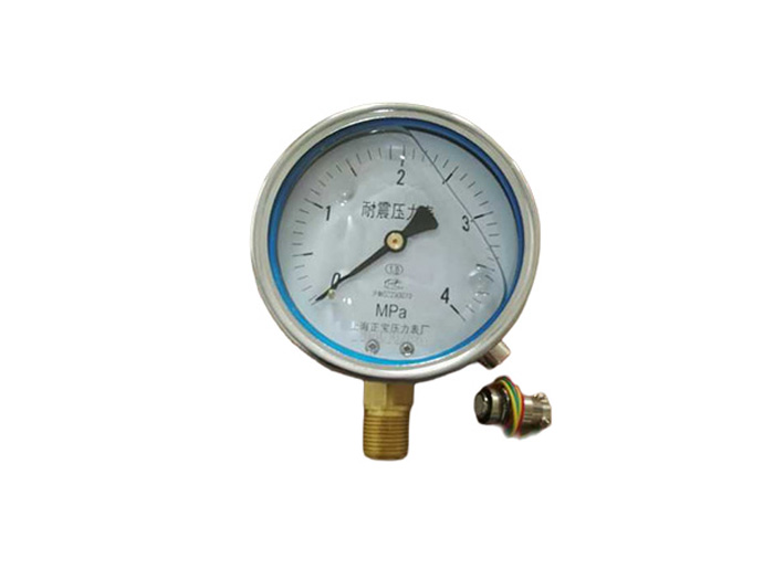 resistance remote-transmitting pressure gauge