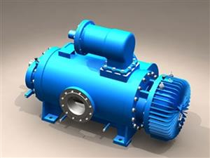 Series twin screw pump