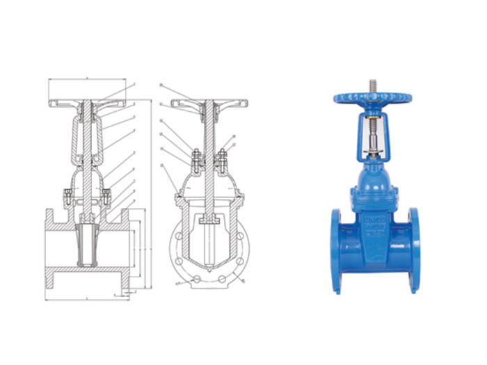  Rising-stem Resilient Seat Gate Valve